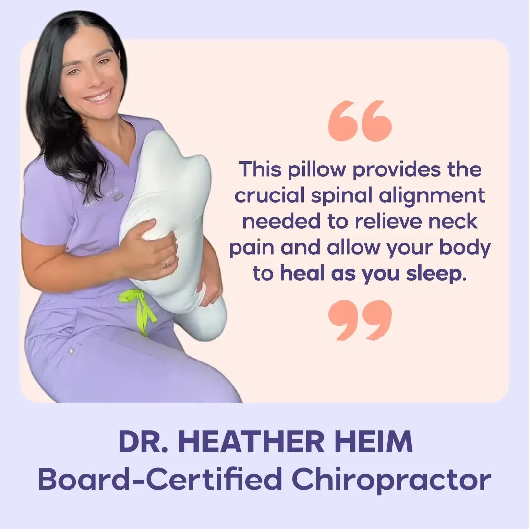 Ergonomic Cervical Memory Foam Pillow with Free Cooling Pillowcase