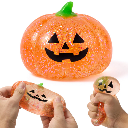 Halloween Dumpling Stress Relief Toys, 1pcs/3pcs/6pcs with Steamer Storage Boxes,Slow‑rebound maltose squishy toys, ideal for Halloween party gifts, featuring grimace pumpkin and little devil designs