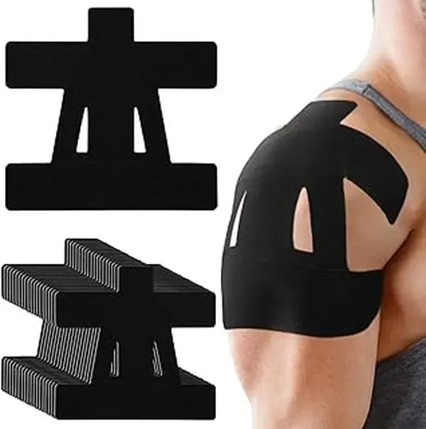 Precut Shoulder Kinesiology Strapping Tape for Men & Women
