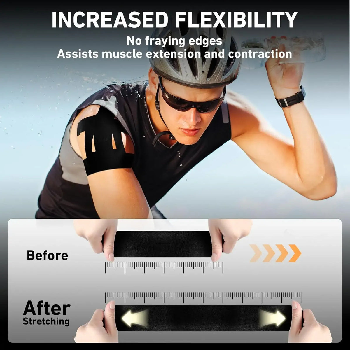 Precut Shoulder Kinesiology Strapping Tape for Men & Women