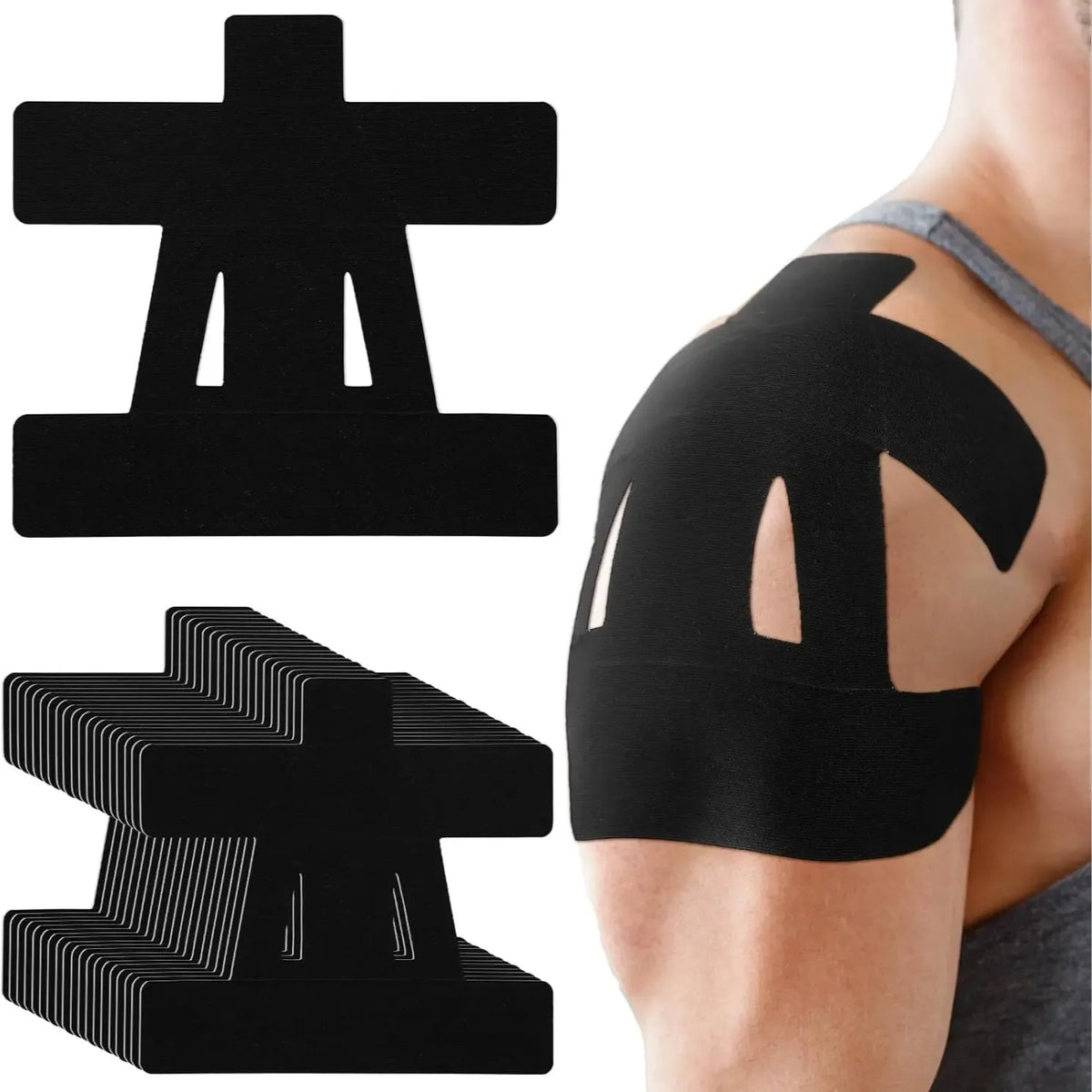 Precut Shoulder Kinesiology Strapping Tape for Men & Women