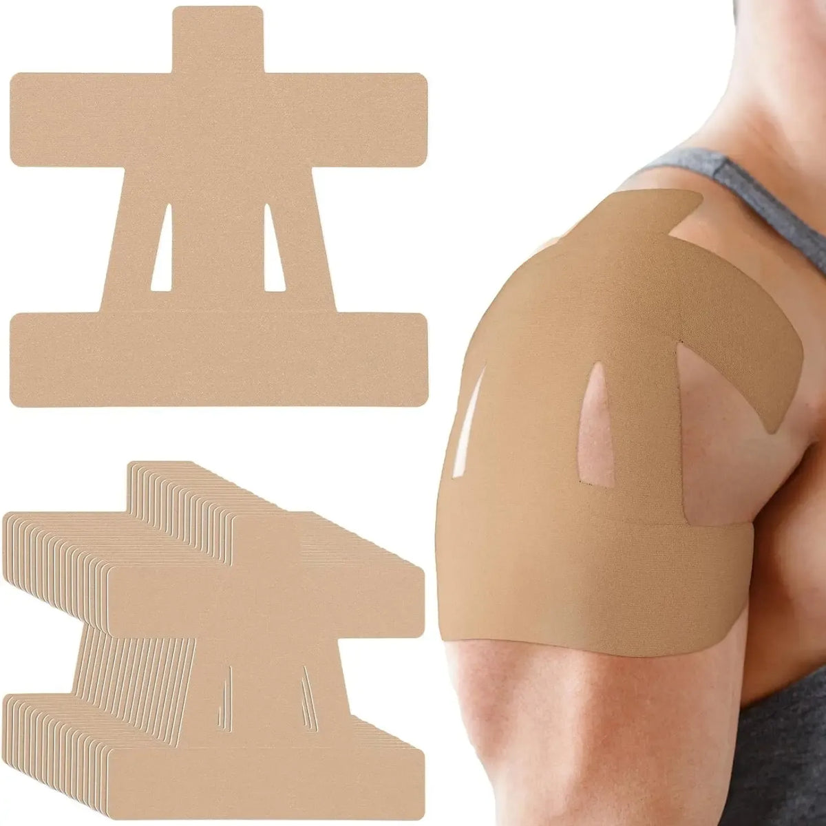 Precut Shoulder Kinesiology Strapping Tape for Men & Women