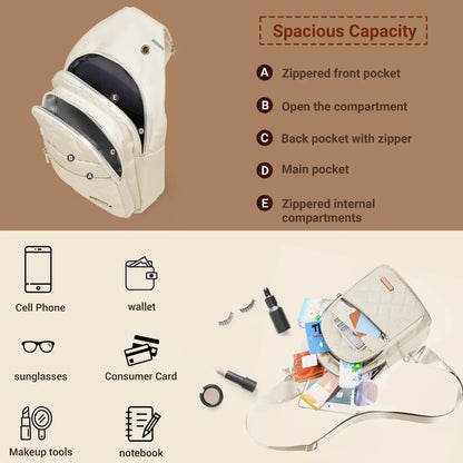 Small Backpack Crossbody Bags for Women Chest Bag Cross Body Bag Fanny Pack for Outdoors Hiking Traveling,Crossbody Small Backpack for Women Men,Mother's Day Gifts