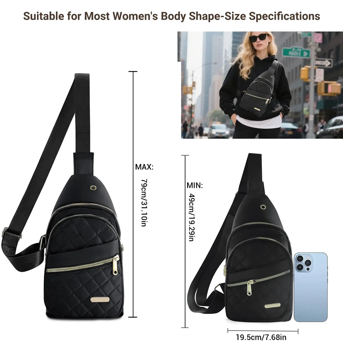 Small Backpack Crossbody Bags for Women Chest Bag Cross Body Bag Fanny Pack for Outdoors Hiking Traveling,Crossbody Small Backpack for Women Men,Mother's Day Gifts