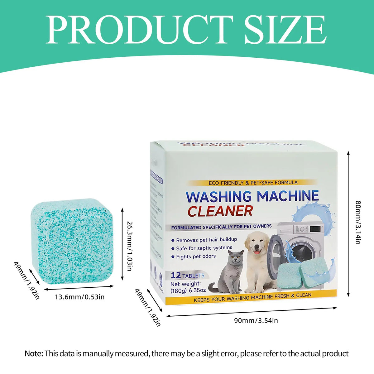 Washing Machine Cleaner Tablets 12 pack
