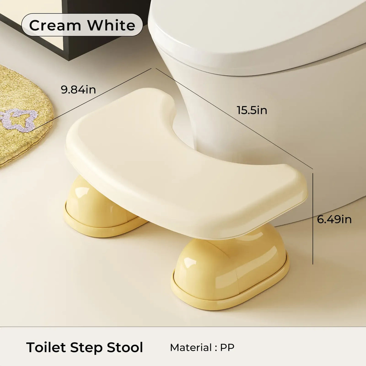 Anti-Slip Squatting Toilet Stool