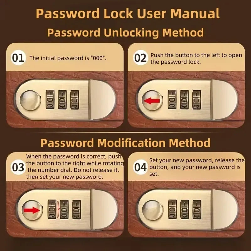 A6 Password Lock Savings Notebook – Budget Planner & Cash Organizer