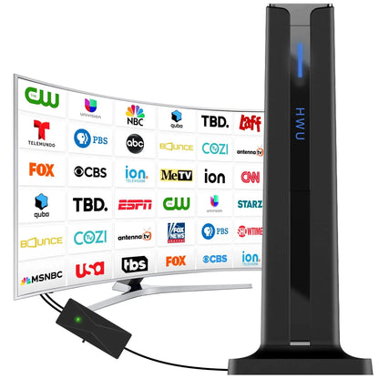Indoor Digital TV Antenna – 360° Reception, 1080P & 4K Ready, Easy Setup