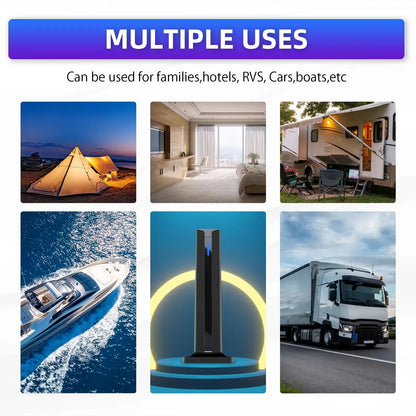 Indoor Digital TV Antenna – 360° Reception, 1080P & 4K Ready, Easy Setup