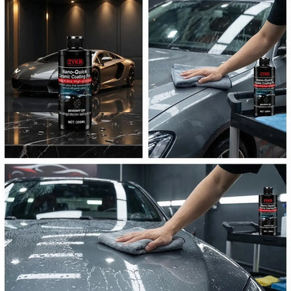 Nano-Quick Ceramic Coating Pro – 300ml Car Paint Sealant & Glass Protector