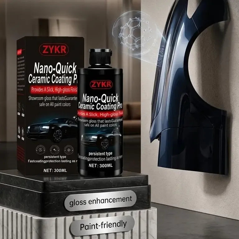 Nano-Quick Ceramic Coating Pro – 300ml Car Paint Sealant & Glass Protector