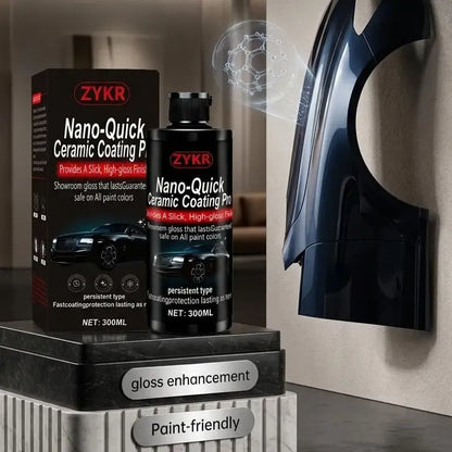 Nano-Quick Ceramic Coating Pro – 300ml Car Paint Sealant & Glass Protector