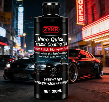 Nano-Quick Ceramic Coating Pro – 300ml Car Paint Sealant & Glass Protector
