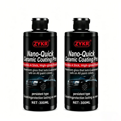 Nano-Quick Ceramic Coating Pro – 300ml Car Paint Sealant & Glass Protector