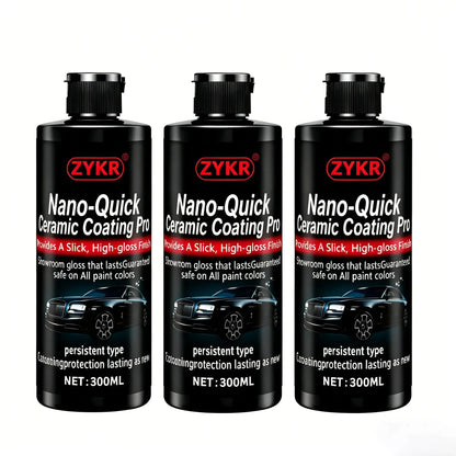 Nano-Quick Ceramic Coating Pro – 300ml Car Paint Sealant & Glass Protector