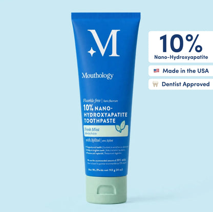 10% Nano-Hydroxyapatite Toothpaste | Fluoride-Free Enamel Care, Fresh Mint
