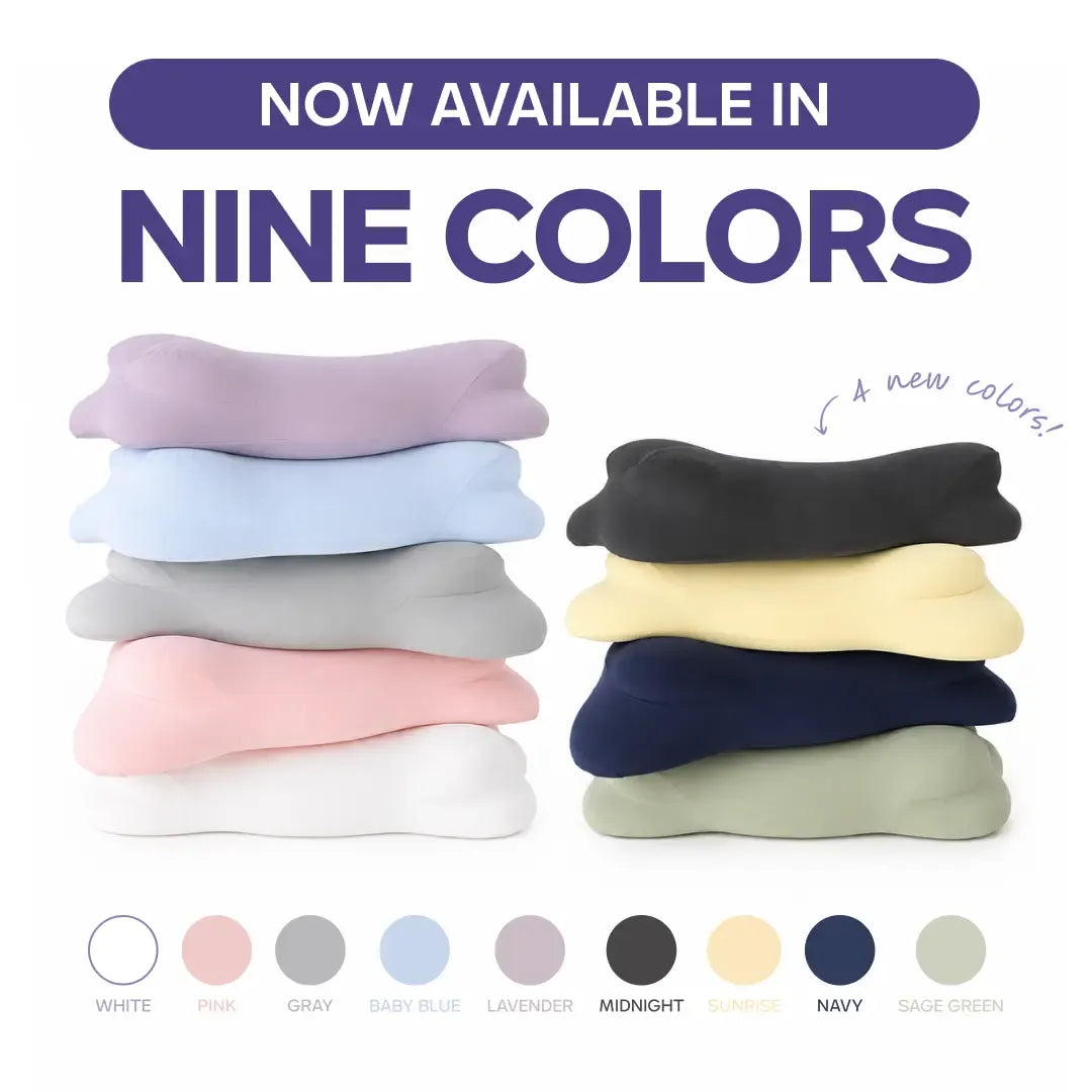 Ergonomic Cervical Memory Foam Pillow with Free Cooling Pillowcase