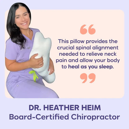 Ergonomic Cervical Memory Foam Pillow with Free Cooling Pillowcase