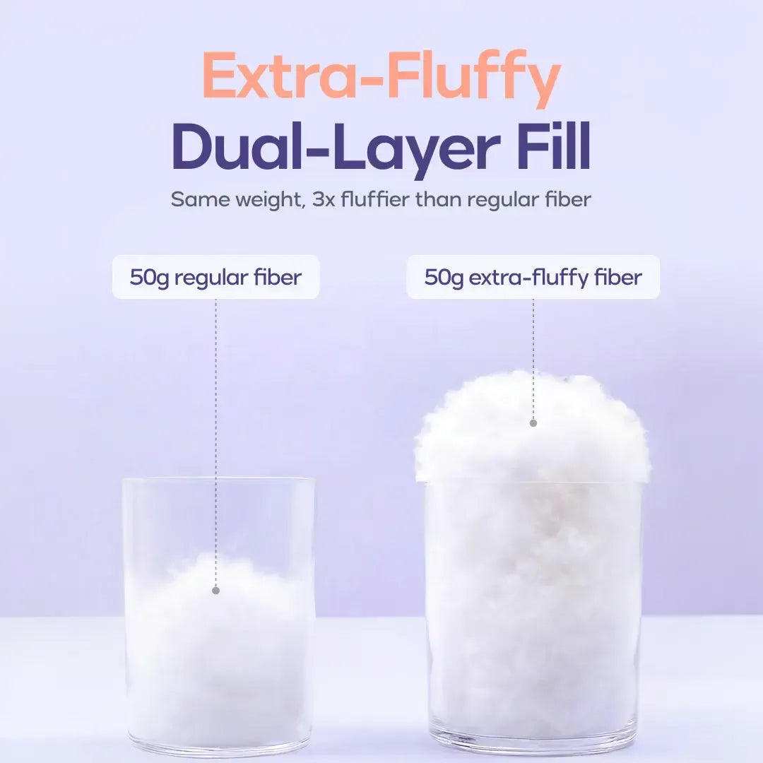 Soft Quilted Puff Grid Design Pillow, Fluffy Plush Bed Pillow with Cloud Like Comfort, Breathable Support Pillow for Side, Back & Stomach Sleepers, Cozy Bed Pillow for Better Sleep