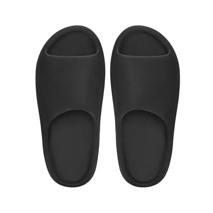 Black Walking Slippers – Comfortable Everyday Slip-On Shoes