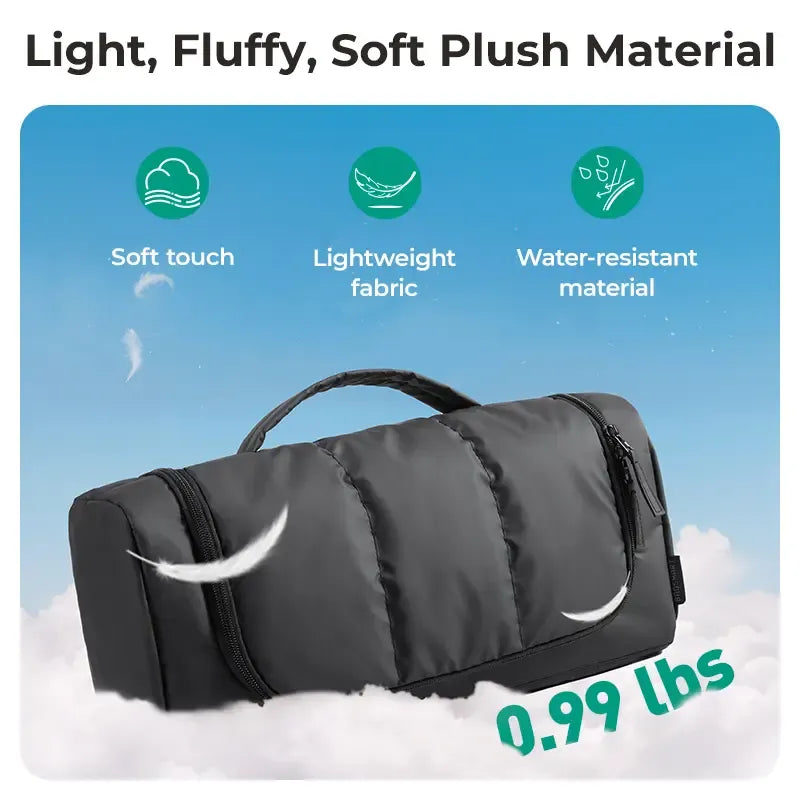Hair Tool Organizer Travel Bag Compatible with  Hair Dryer, Wide-open with Heat Resistant Mat, Metal Hanging Hook for Long Barrel, Straighteners