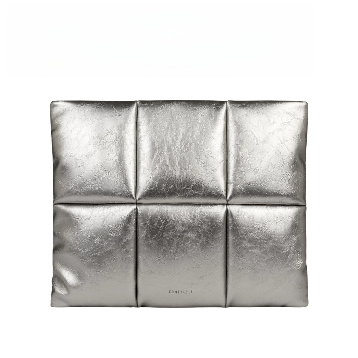 Puffy Laptop Sleeve 13-16 Inch, Silver Puffer Laptop Carrying Case, Pillow Cover Compatible with MacBook Air/Pro/Neo, Back to School