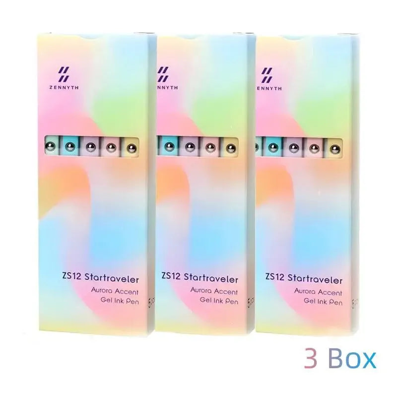Gel Pens, 5 Pcs 0.7mm Quick Dry Black Ink Pens Fine Point Smooth No Smear Writing Pens for Bible Study,Journaling Writing,DailyUse - Cute School Office Stationery & Supplies - Gifts Stuff for Girly  Nursing Teacher Students  Womens