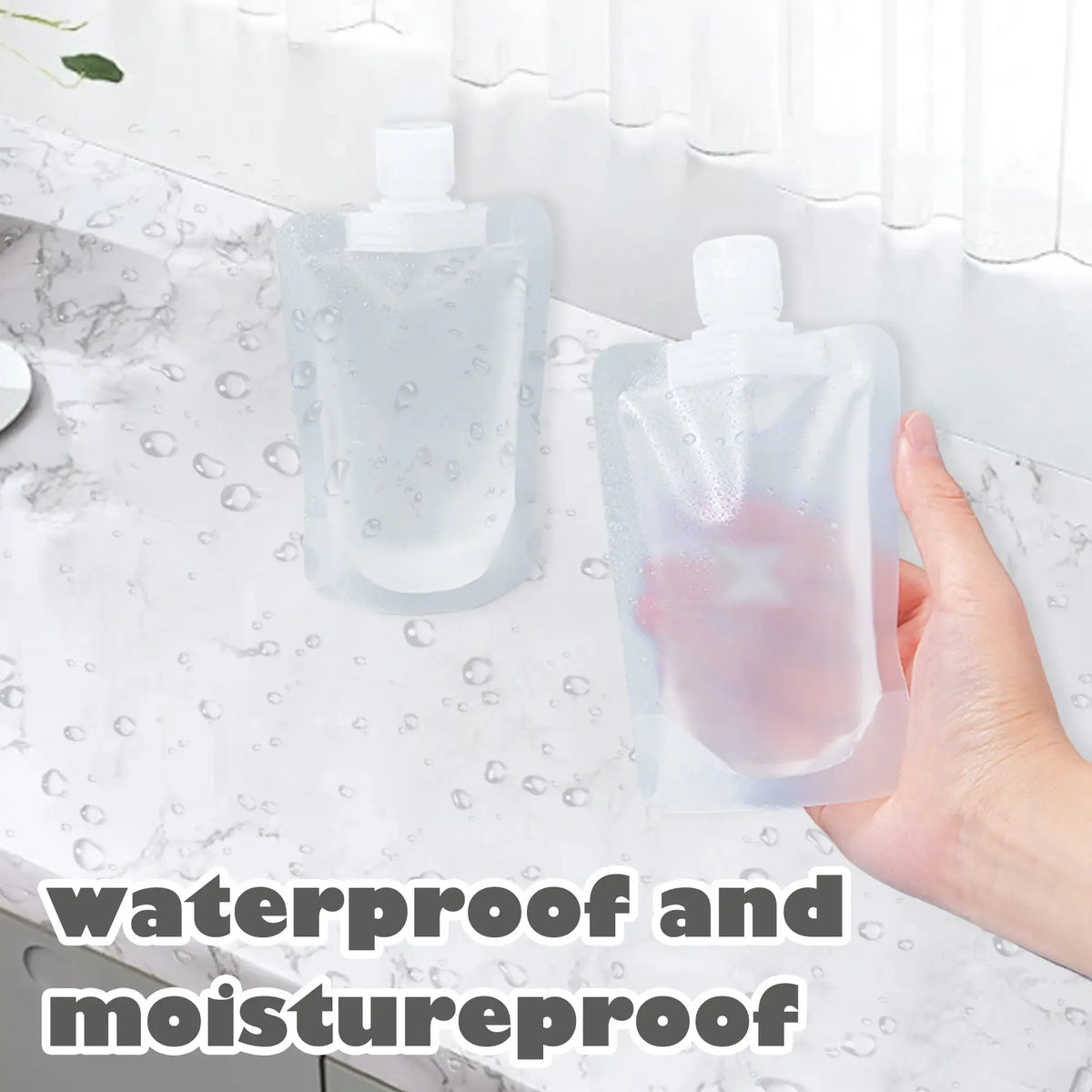 Reusable Plastic Pouches, Versatile Liquid Carriers for Picnics and Outings