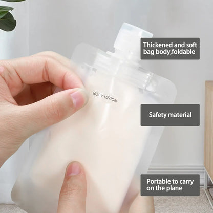 Reusable Plastic Pouches, Versatile Liquid Carriers for Picnics and Outings
