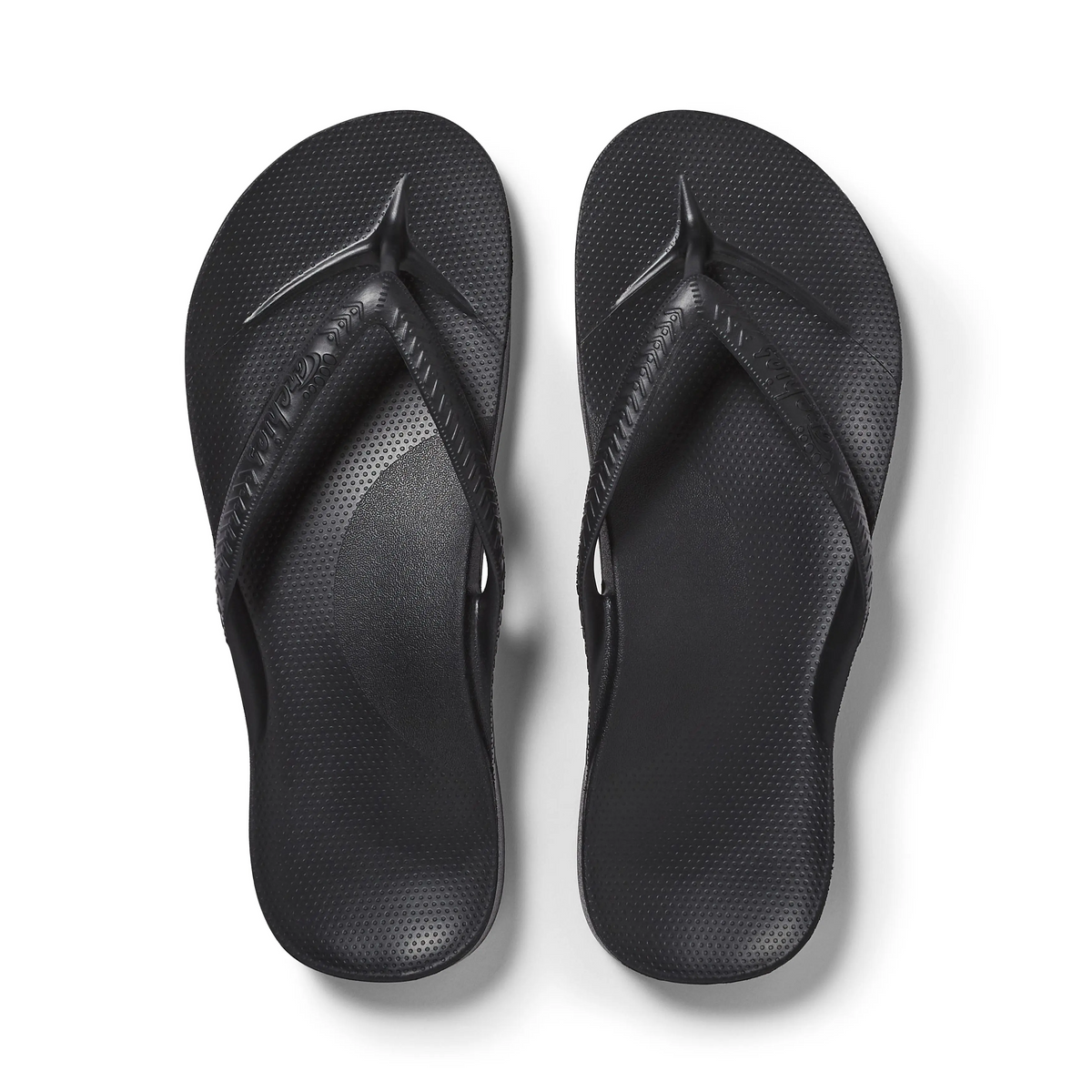 Black Arch Support Flip Flops for Men & Women – Orthotic Sandals for Plantar Fasciitis Relief – Lightweight, Cushioning, Shock-Absorbing Slippers, Sandals for Walking, Foot Pain & All-Day Comfort