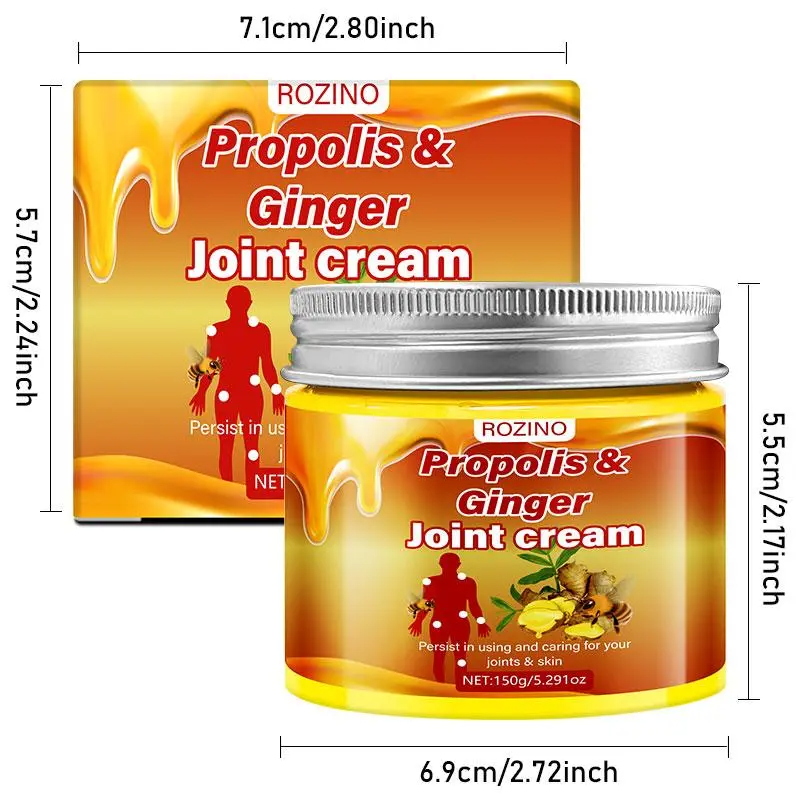 Propolis & Ginger Joint Care Cream, Joint Care Cream for Men & Women, Body Relaxation Aid, Body Care Product for Daily Use