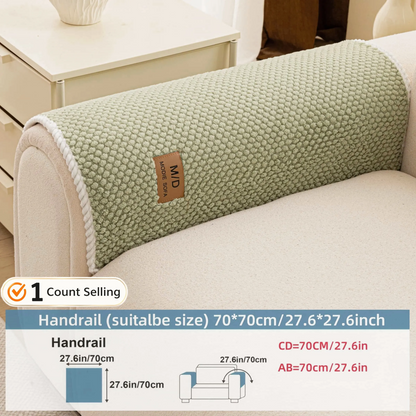 Luxury Thick Removable Couch Cover, 1 Count Soft Textured Seat Pad, Non-Slip Washable Universal Sofa Protector