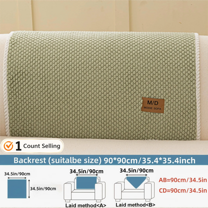 Luxury Thick Removable Couch Cover, 1 Count Soft Textured Seat Pad, Non-Slip Washable Universal Sofa Protector
