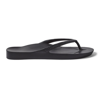 Black Arch Support Flip Flops for Men & Women – Orthotic Sandals for Plantar Fasciitis Relief – Lightweight, Cushioning, Shock-Absorbing Slippers, Sandals for Walking, Foot Pain & All-Day Comfort