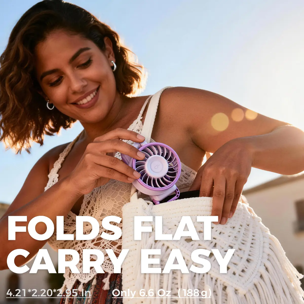 Rechargeable Foldable Portable Fan