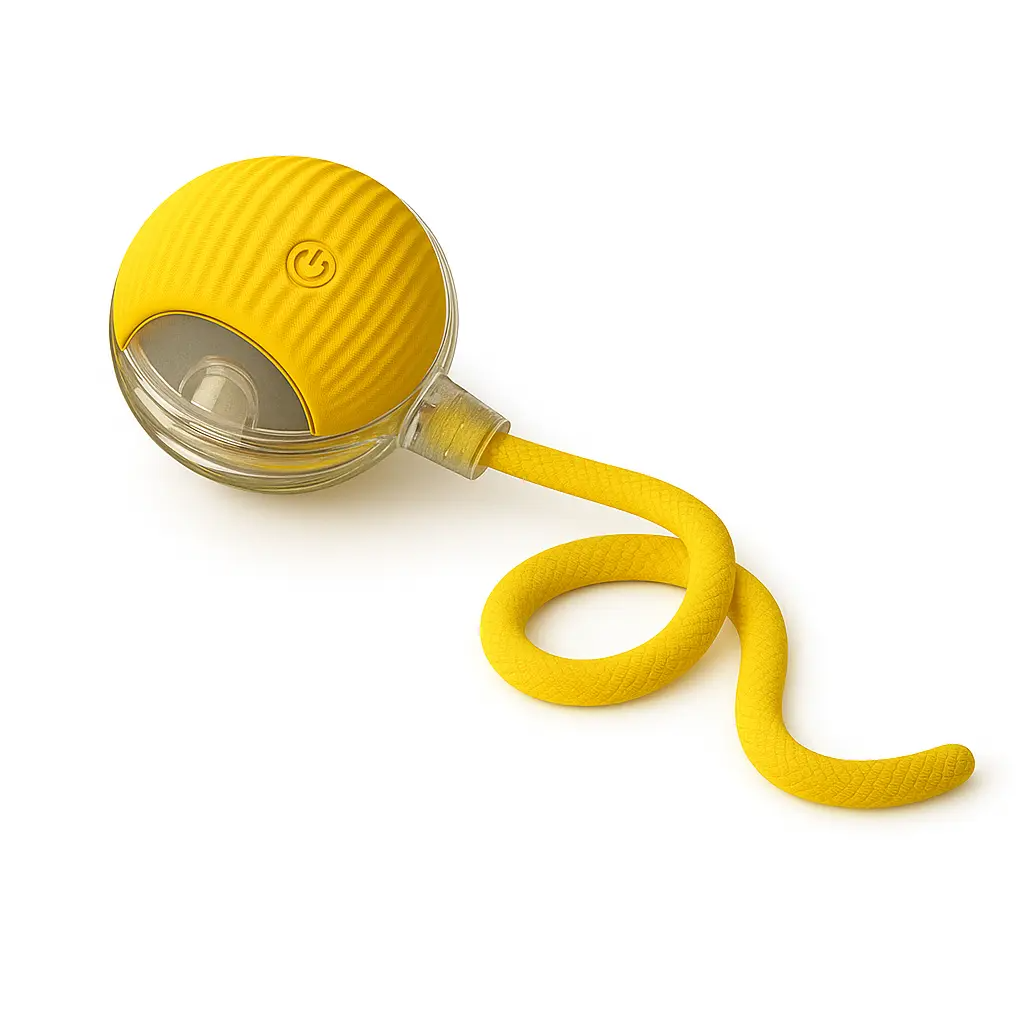 Interactive Cat & Dog Teaser Toy with Two Additional Tails, Kitten Rolling Ball Toy, Pet Supplies, Dog & Cat Accessories Cute dog toys