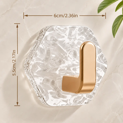 Heavy-Duty Self-Adhesive Hexagonal Hooks