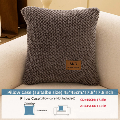 Luxury Thick Removable Couch Cover, 1 Count Soft Textured Seat Pad, Non-Slip Washable Universal Sofa Protector