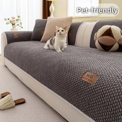 Luxury Thick Removable Couch Cover, 1 Count Soft Textured Seat Pad, Non-Slip Washable Universal Sofa Protector