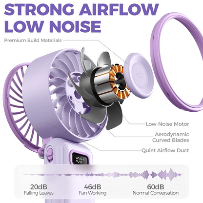 Rechargeable Foldable Portable Fan