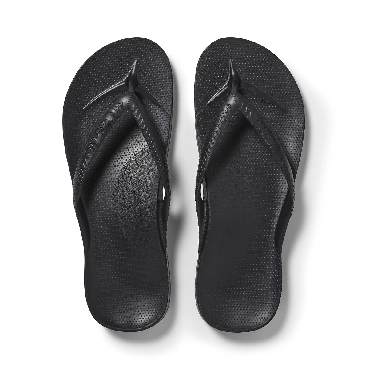 Black Arch Support Flip Flops for Men & Women – Orthotic Sandals for Plantar Fasciitis Relief – Lightweight, Cushioning, Shock-Absorbing Slippers, Sandals for Walking, Foot Pain & All-Day Comfort